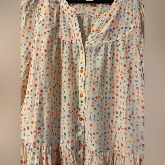 Anthropologie Cream Women's Top/dress in size medium - Picture 8 of 14